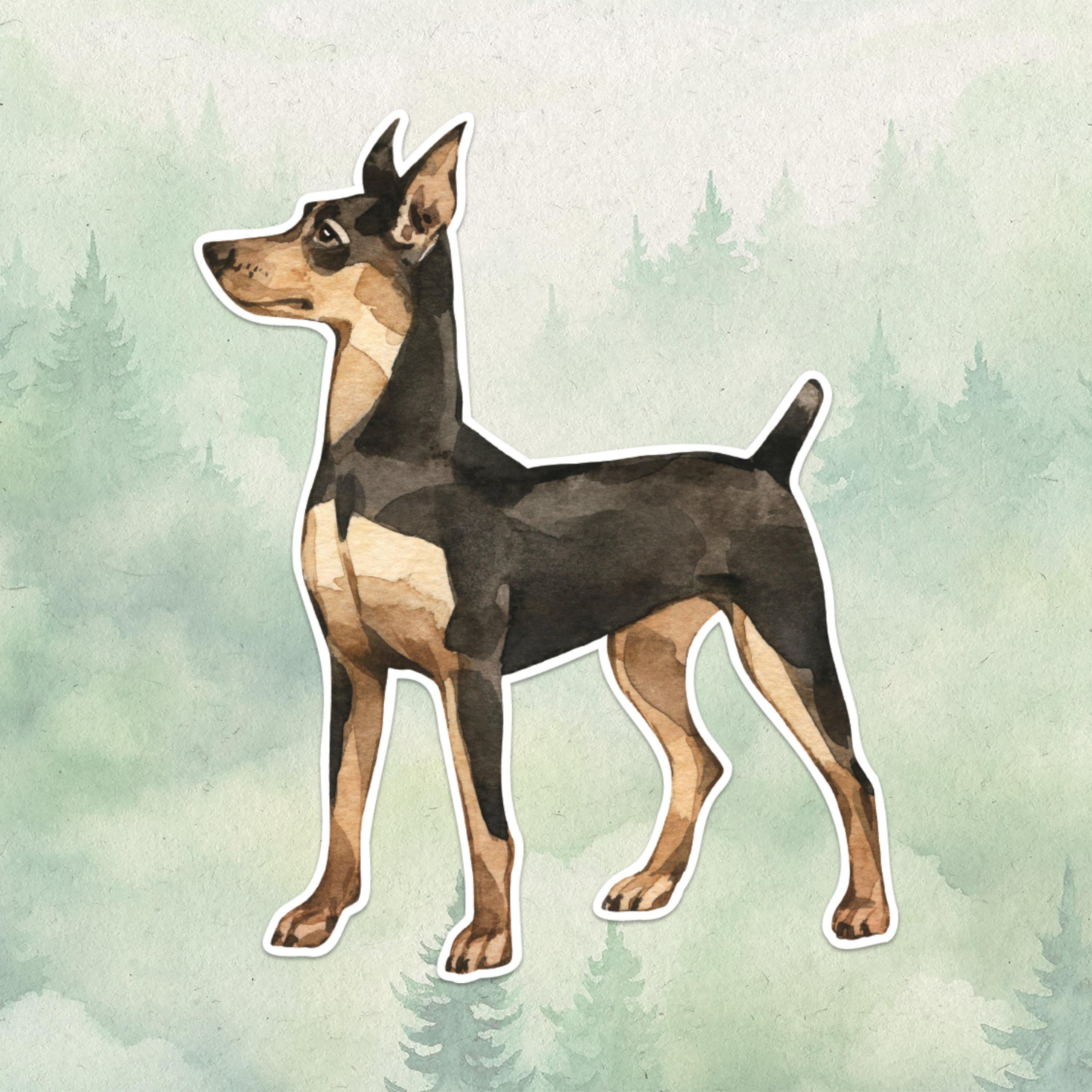Autocollant Pilier B Voiture - Doberman Pinscher, Protection Anti-rayures Et Décoration Personnalisée, Facile à Poser Et Retirer