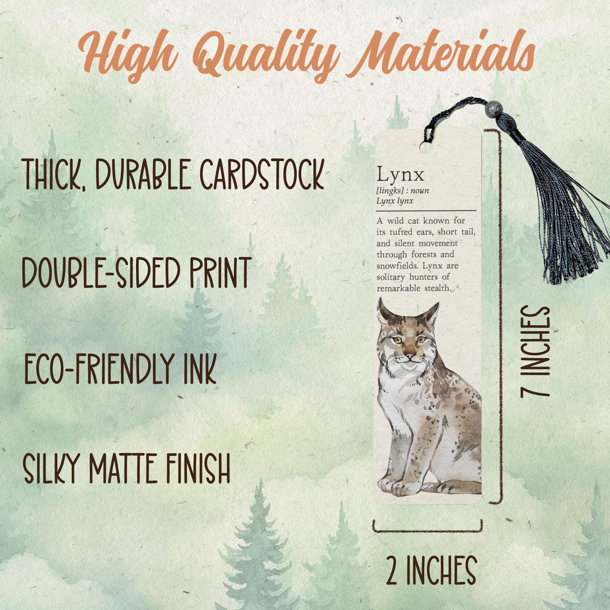 Lynx Bookmark, Cute Book Lover Gift, Gift for Animal Lovers - Etsy