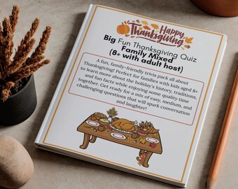 Thanksgiving Trivia Pack for Kids & Families – Fun Holiday Quiz (Ages 8+)