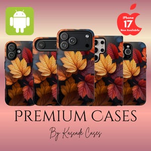 Funda para iPhone 17, 16 Pro Max, 15, 14, 13, 12, 11 Pro Max, XS Plus y Samsung 23, 24. Ideal para amantes del otoño.