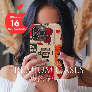 Custodia per telefono collage iPhone 16 Pro Max Retro Playing Cards Y2K Coquette Aesthetic iPhone 15 14 13 12 11 Pro Max 8 Samsung Galaxy S23 S22 S20