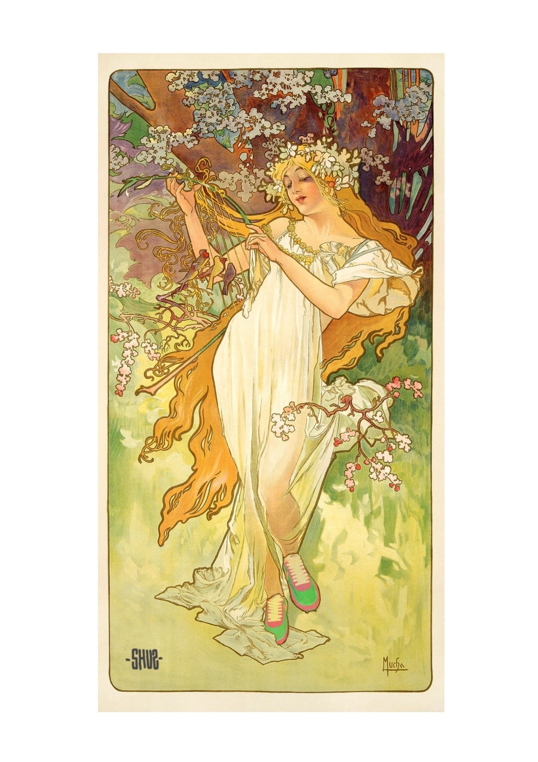 A3 Art Poster on Paper 300g Spring Break by SHUZ Limited Edition 100 Ex ...