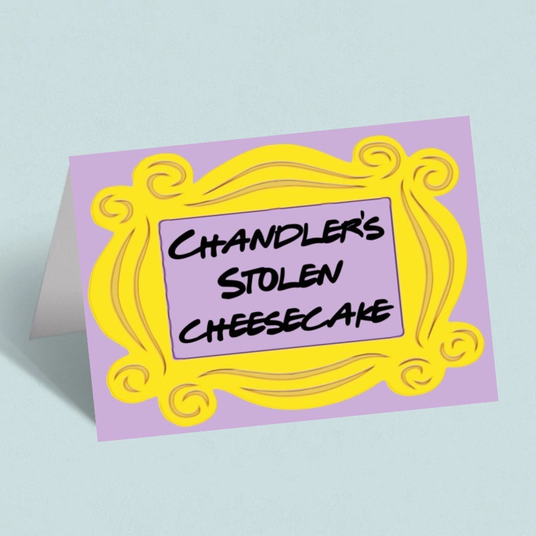 DIGITAL Custom Friends Themed Food Place Cards - Etsy
