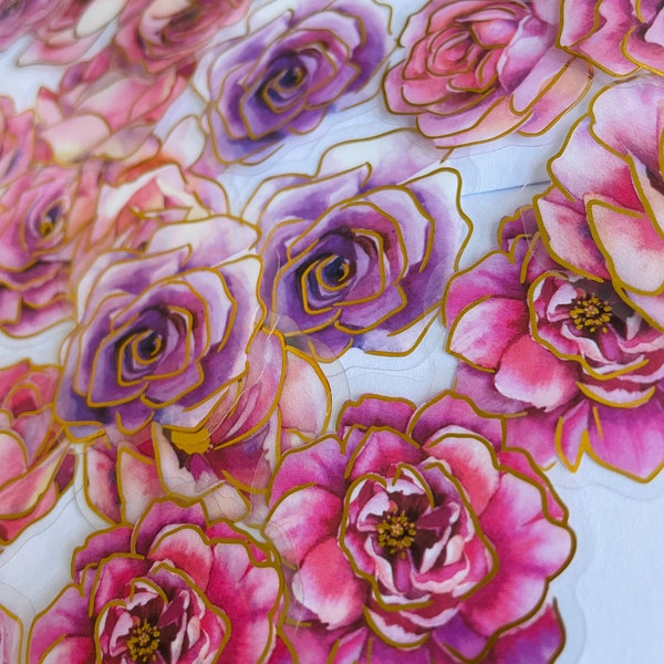 Floral Stickers Etsy UK