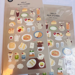 Suatelier new Kissaten food cake, baking, patisserie, gastronomy themed sticker sheet | grocery | shopping / food themed stickers