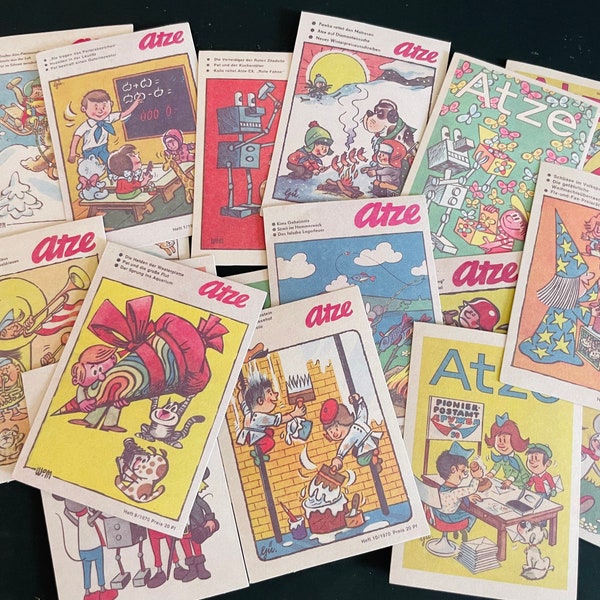 Vintage Comic book Stickers, Retro kids comic book  Planner Stickers, Vintage Magazine Journal Stamps Stickers, Scrapbook Supplies