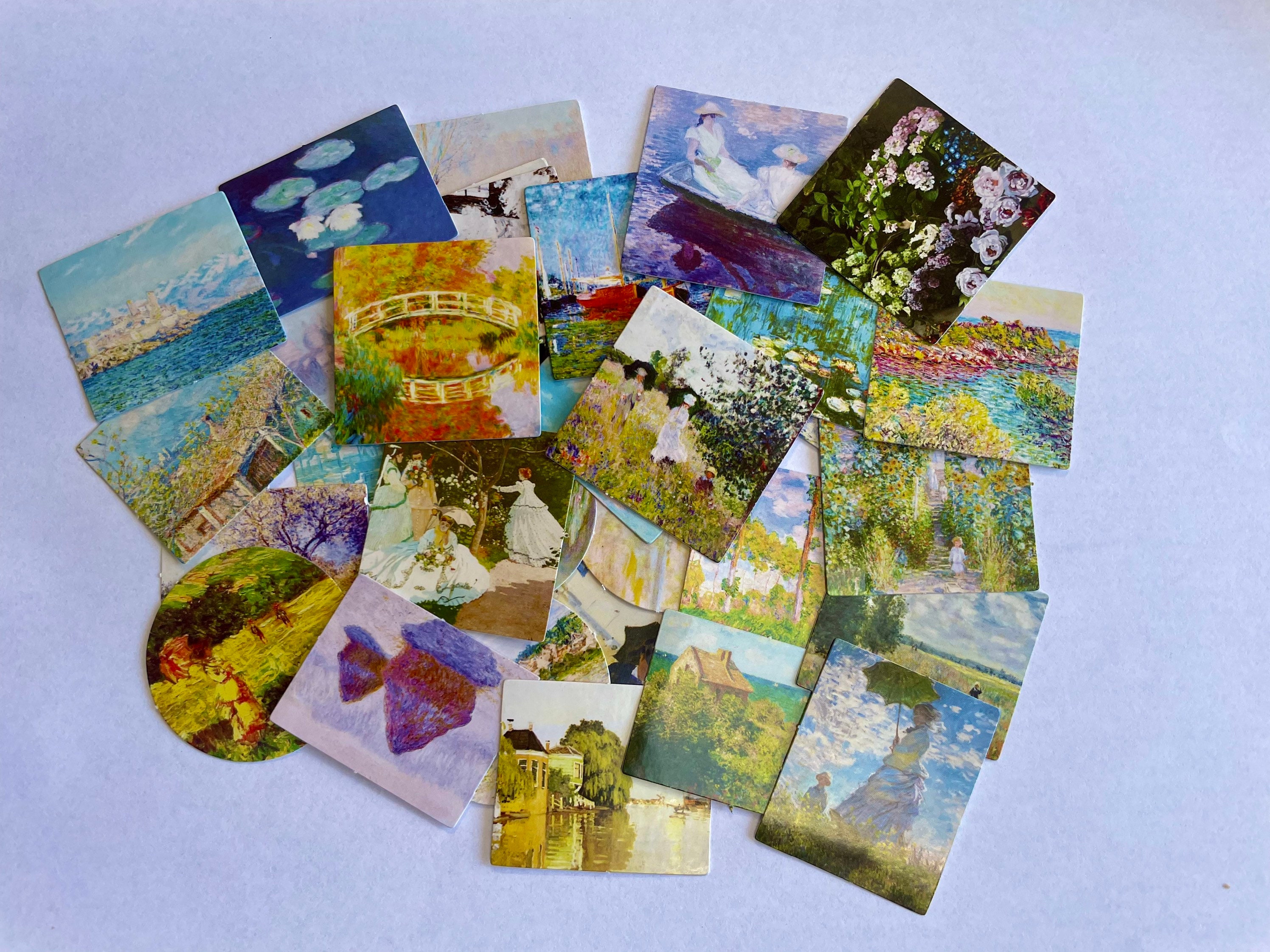 Monet Art Stickers Pack | Painting Stickers | Drawing Stickers | Scrapbooking | Journaling | Diary Stickers | Journal Stickers