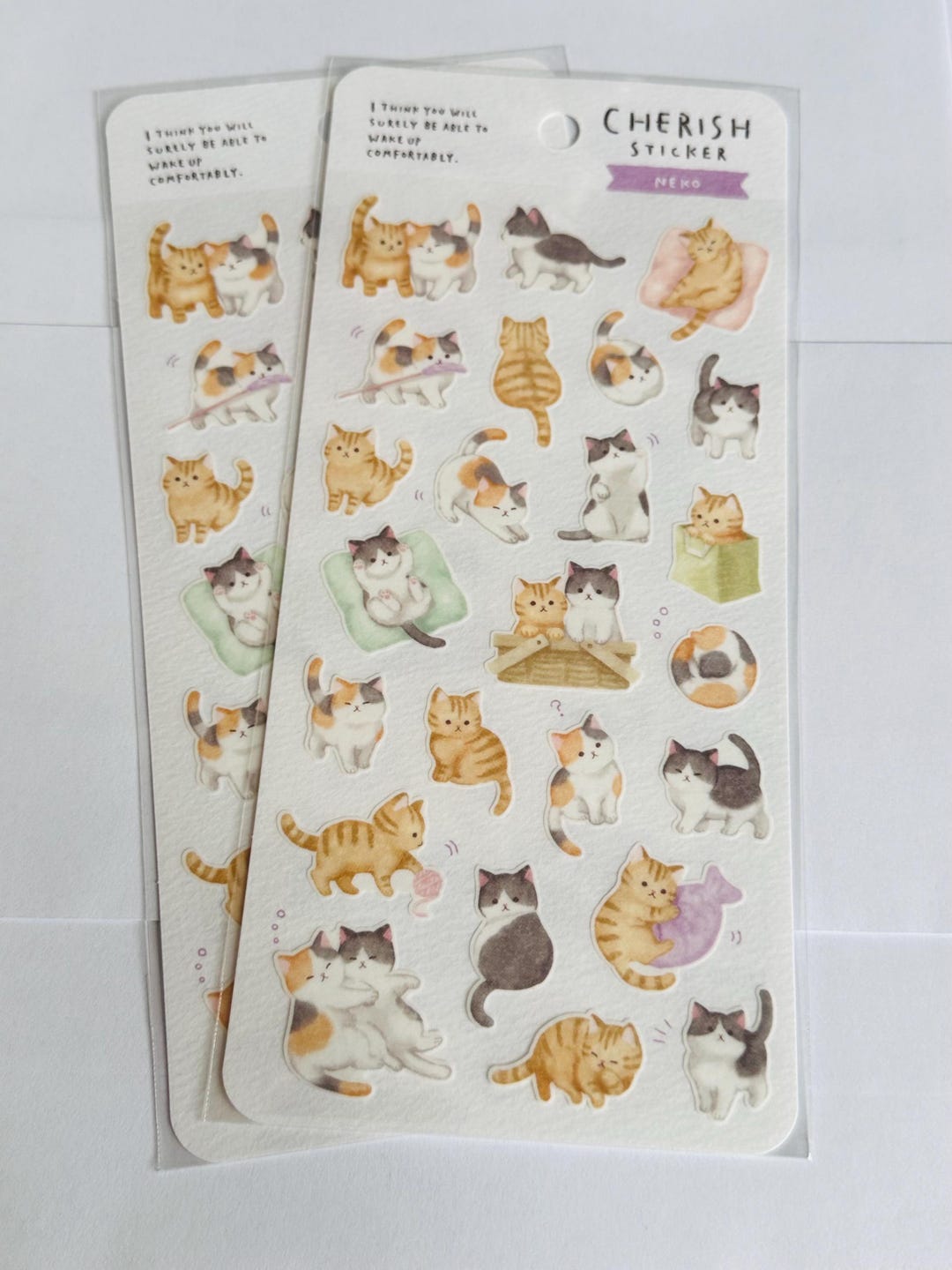 Cat Sticker Sheet / Kitty Sticker Set / Persian / Tabby / Cat Gifts ...
