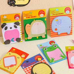 Karteczki samoprzylepne z kotem, Karteczki samoprzylepne z kotem, Kawaii Animal Reminder Notes, Naklejki na notatniki, Naklejki na zakładki do planera, Prezent dla miłośnika kotów