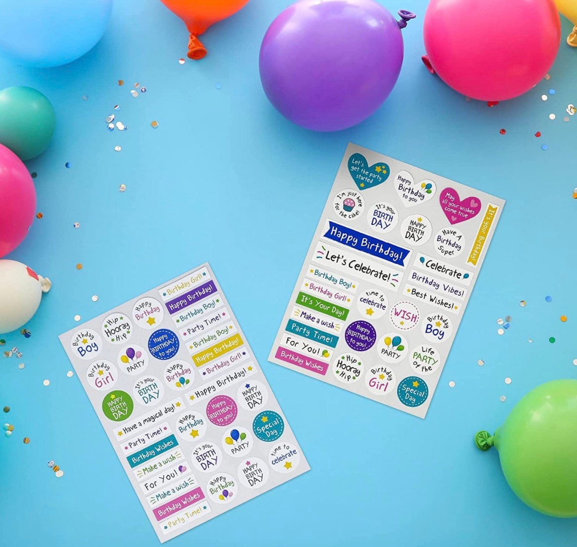 Happy Birthday Stickers Card Making Sticker Craft Supplies Etsy