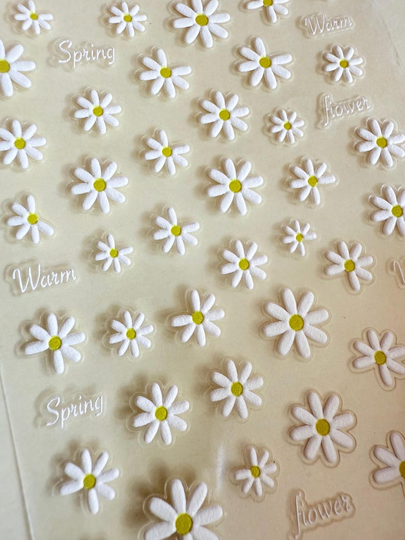 Tiny Flower Stickers , Daisy Sticker Sheet Suatelier. Small Daisy ...