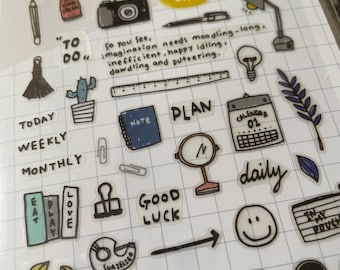 Suatelier “daily” travel stickers / blog sticker/ bullet journal / Paris lifestyle / travel  stickers / diary stickers / journaling stickers