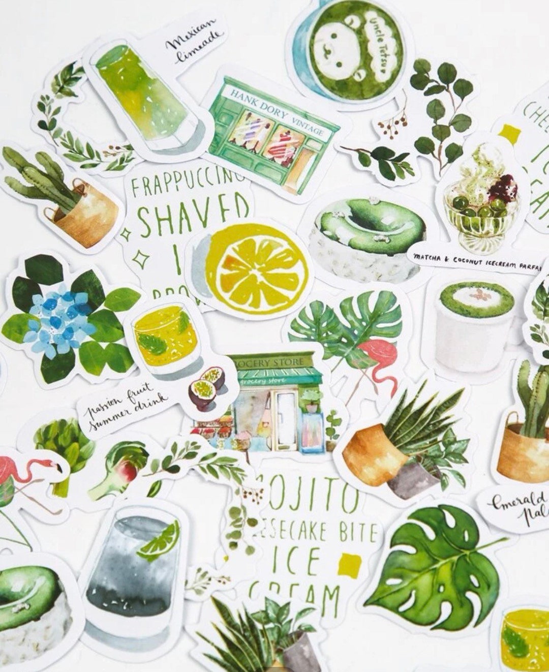Botanic Blends Sticker 10 Set Plant/ Cocktail / Mojito /houseplant / Flower / Botanical ...