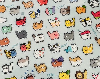 小さな子猫のステッカー | かわいい動物 | 子猫のステッカー | 自然と動物のステッカー | かわいい動物 | プランナーステッカー | クラフト | BUJO