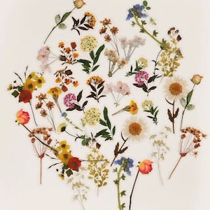 Gelbe Vinyl-Blumen-Aufkleber, Wildblumenstrauß-Aufkleber, Wildblumen-Aufkleber, Hippie Boho Blumenaufkleber, Wiesenblumen-Aufkleber