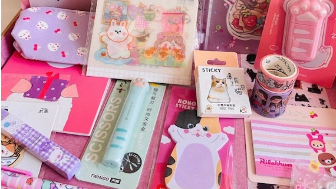 🌈 Kawaii Stationery Super Gift Set (180 pcs Set) – Original