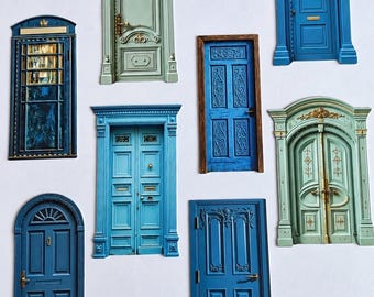 Vintage door stickers | garden door  |   doorway | BUJO | scrapbook | lifestyle  Aesthetic | Planner Diary Scrapbook | abstract