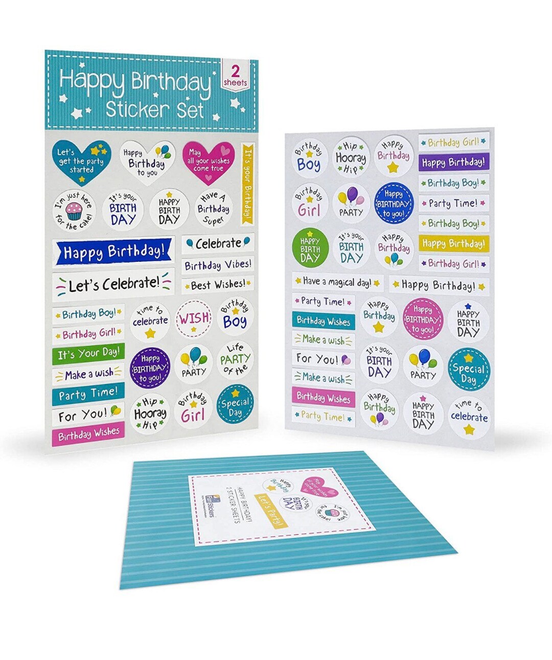Happy Birthday Stickers Card Making Sticker Craft Supplies Etsy