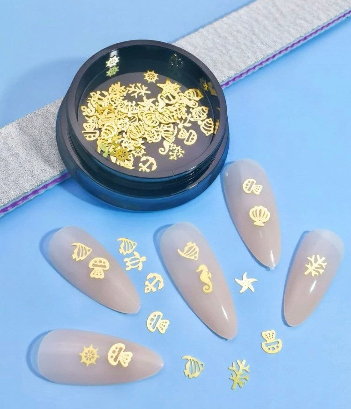 Tiny Nail Decorations / Tiny Flower /seal Life / Moon / Nail Decal ...