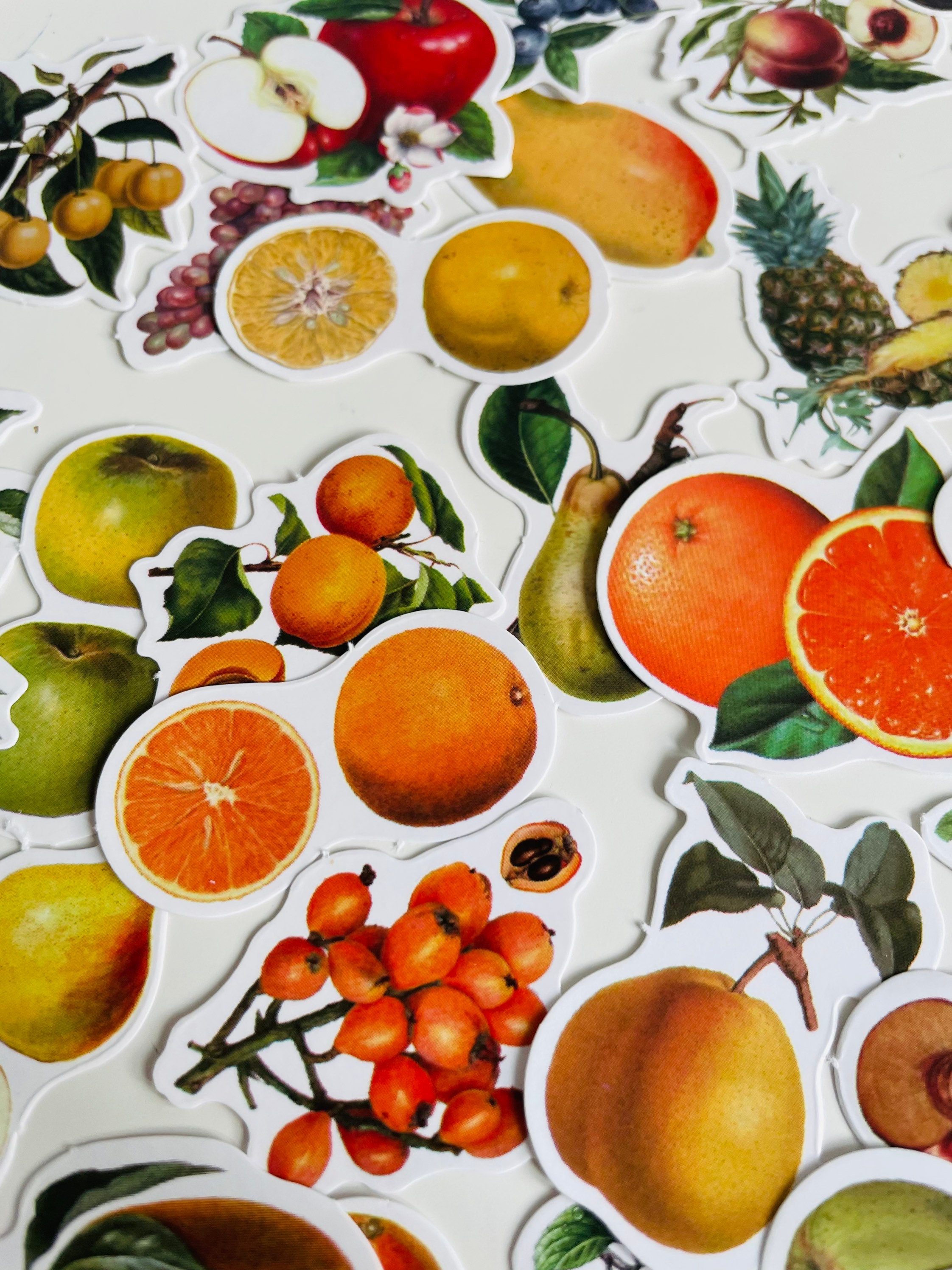 Mix Fruits Sticker Set, Berry Stickers, Fruity Stickers, Strawberry ...