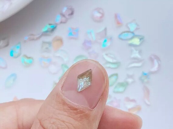 Orecchini appiccicosi per bambini adesivi gemme 3D orecchini adesivi in  cristallo Glitter per ragazze orecchini per