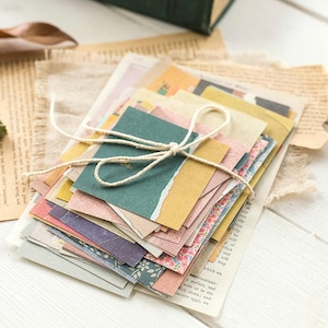 200 Vintage Scrapbookingbenodigdheden Plakboek Journaling supplies Ambachtelijke Scrap Book Set met patronen Esthetisch Decoratief Papier Briefpapier