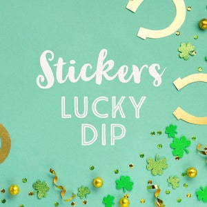 Set di adesivi Lucky Dip, pacchetto di adesivi Grab Bag, pacchetto di adesivi Mystery Journal, decorazione per planner, forniture per scrapbooking, lavori di carta