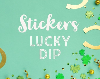 Sticker Set Lucky Dip, Grab Bag Sticker PackMystery Journal Stickers Bundle, Planner DecorationScrapbooking Supplies, Papercrafts