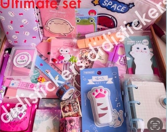 Kawaii Stationery Set Craft Box Gift Set Kawaii Stationery cute Kawaii  Surprise Bag kids Birthday Gift Stationery Gift Set 