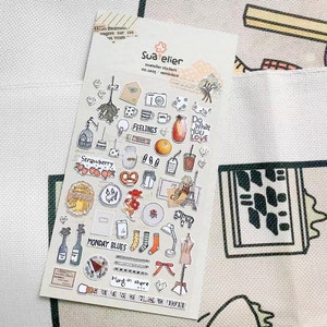 Suatelier lifestyle / food / blog / bullet journal sticker sheets / suatelier / reminisce stickers / diary stickers / journaling stickers