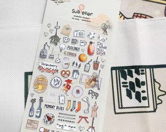 Suatelier lifestyle / food / blog / bullet journal sticker sheets / suatelier / reminisce stickers / diary stickers / journaling stickers
