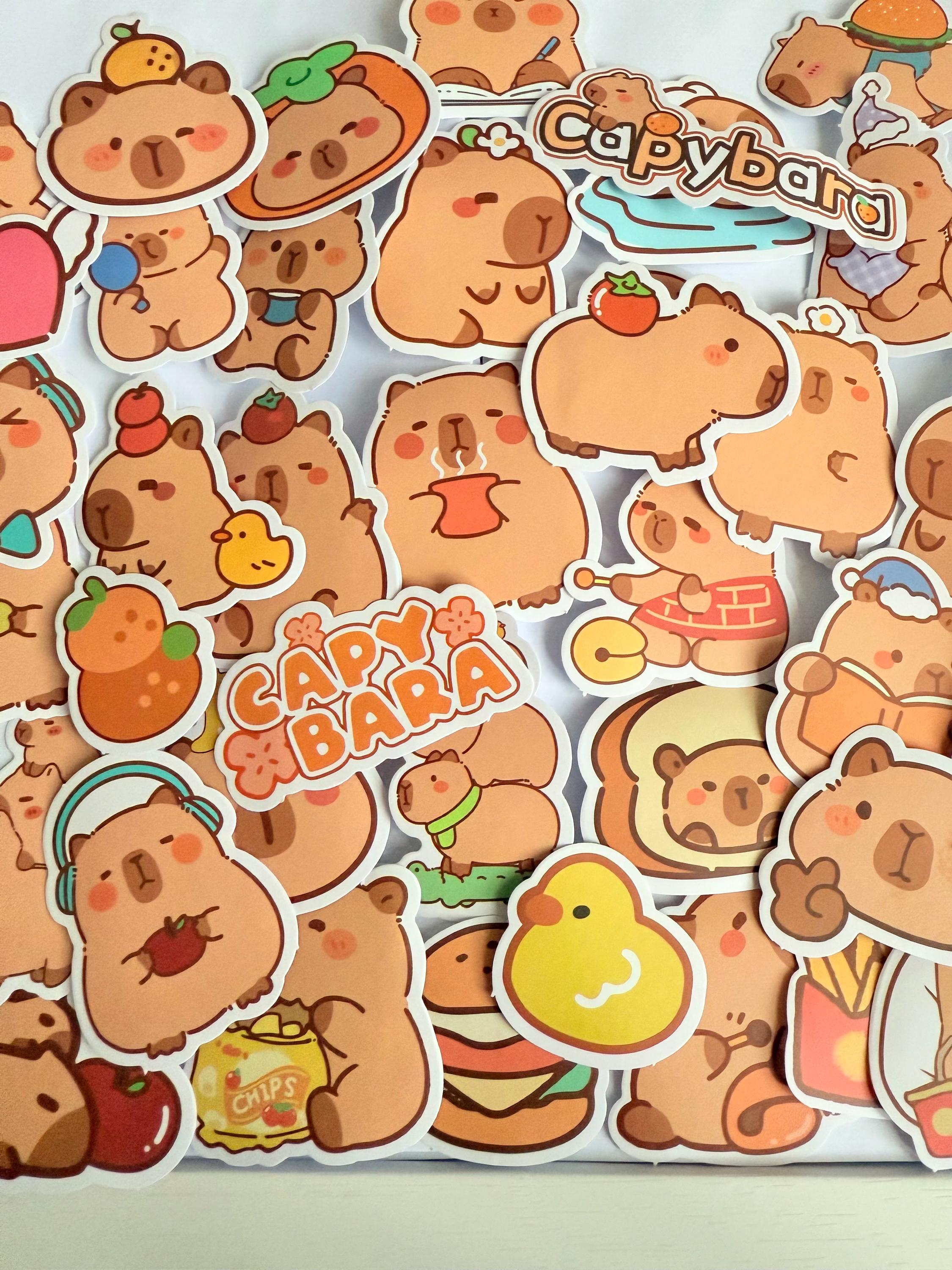 Set of Capybara Stickers | Nature Stickers | Journal Stickers | Craft ...