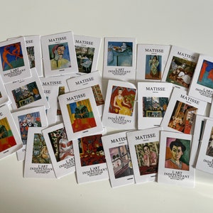 10 Matisse gemengde kunststickerspakket | Schilderstickers | Tekenstickers | Plakboek | Journaliseren | Dagboekstickers | Tijdschriftstickers.