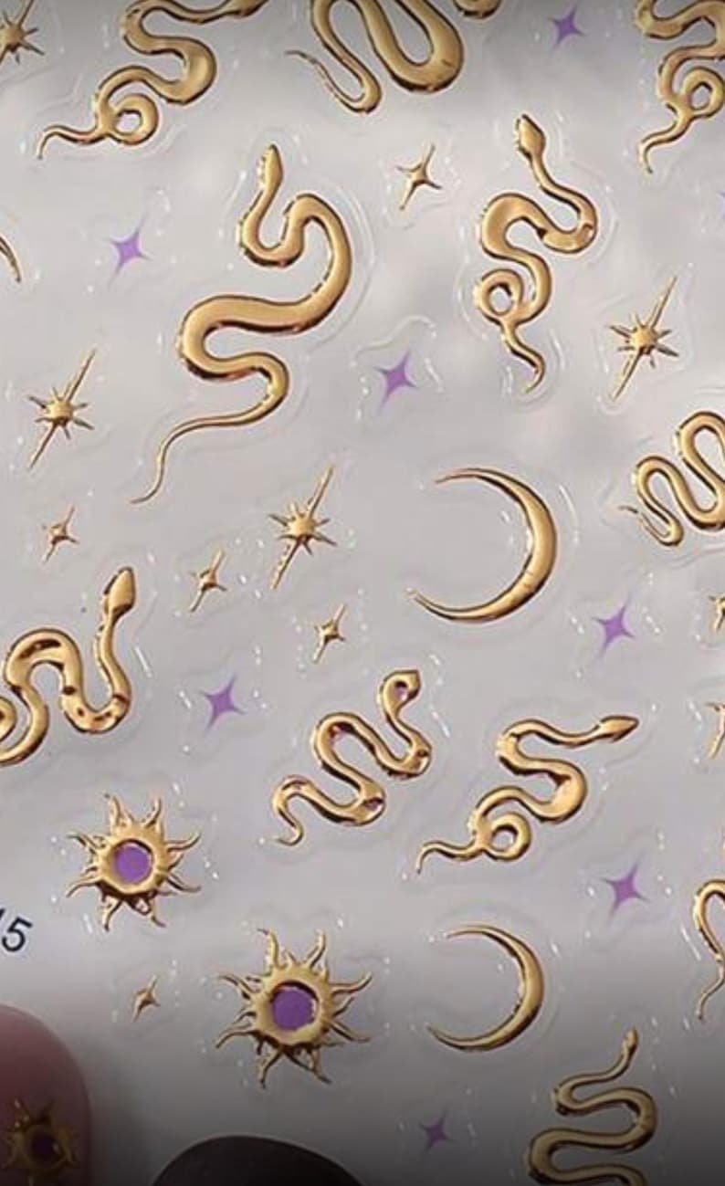 Mini Snake Tiny Stickers , Snake Sticker Sheet. Tiny Stickers/ Mini ...