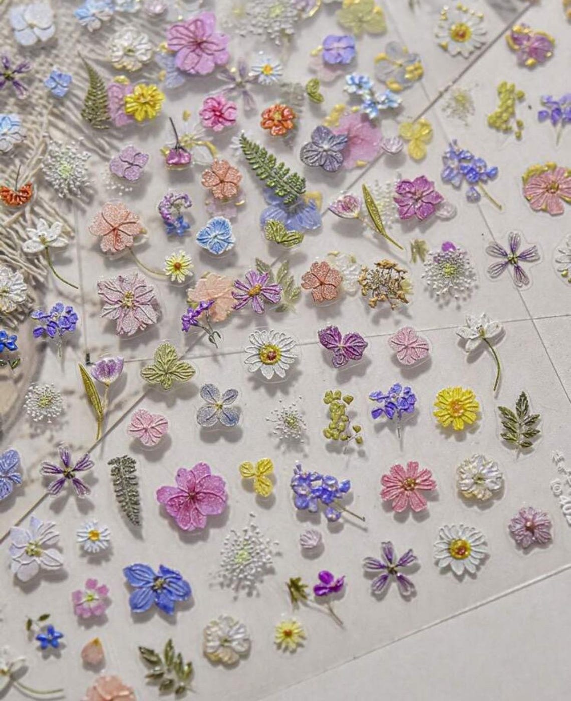Mini Flower Stickers , Plant Sticker Sheet Suatelier. Tiny Stickers ...
