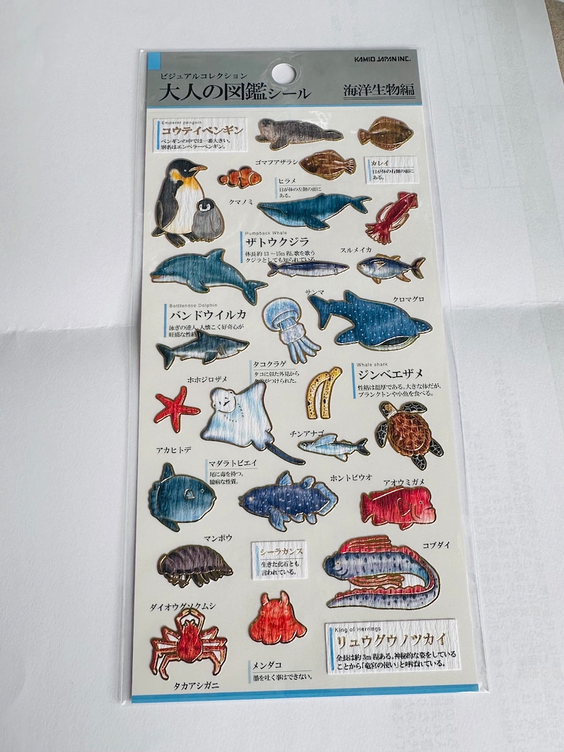 Set of Sealife Fish Stickers, Sea Life, Coral Reef Fish Marine Stickers ...