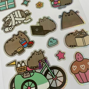 Gund Pusheen Cat Cute Kawaii Kitsch 3d Puffy Stickers 