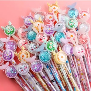 Canetas Kawaii fofas em vários designs | perfeitas para adultos e crianças | Presente Kawaii | Papelaria Kawaii | Suprimentos Kawaii | caneta multicolorida