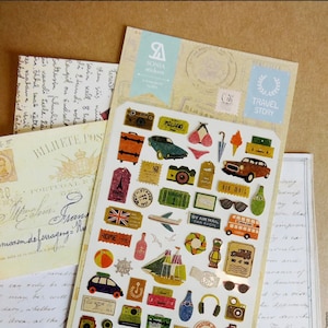 Suatelier Travel story / Bon voyage/ blog / bullet journal / Paris lifestyle / travel  stickers / diary stickers / journaling stickers /