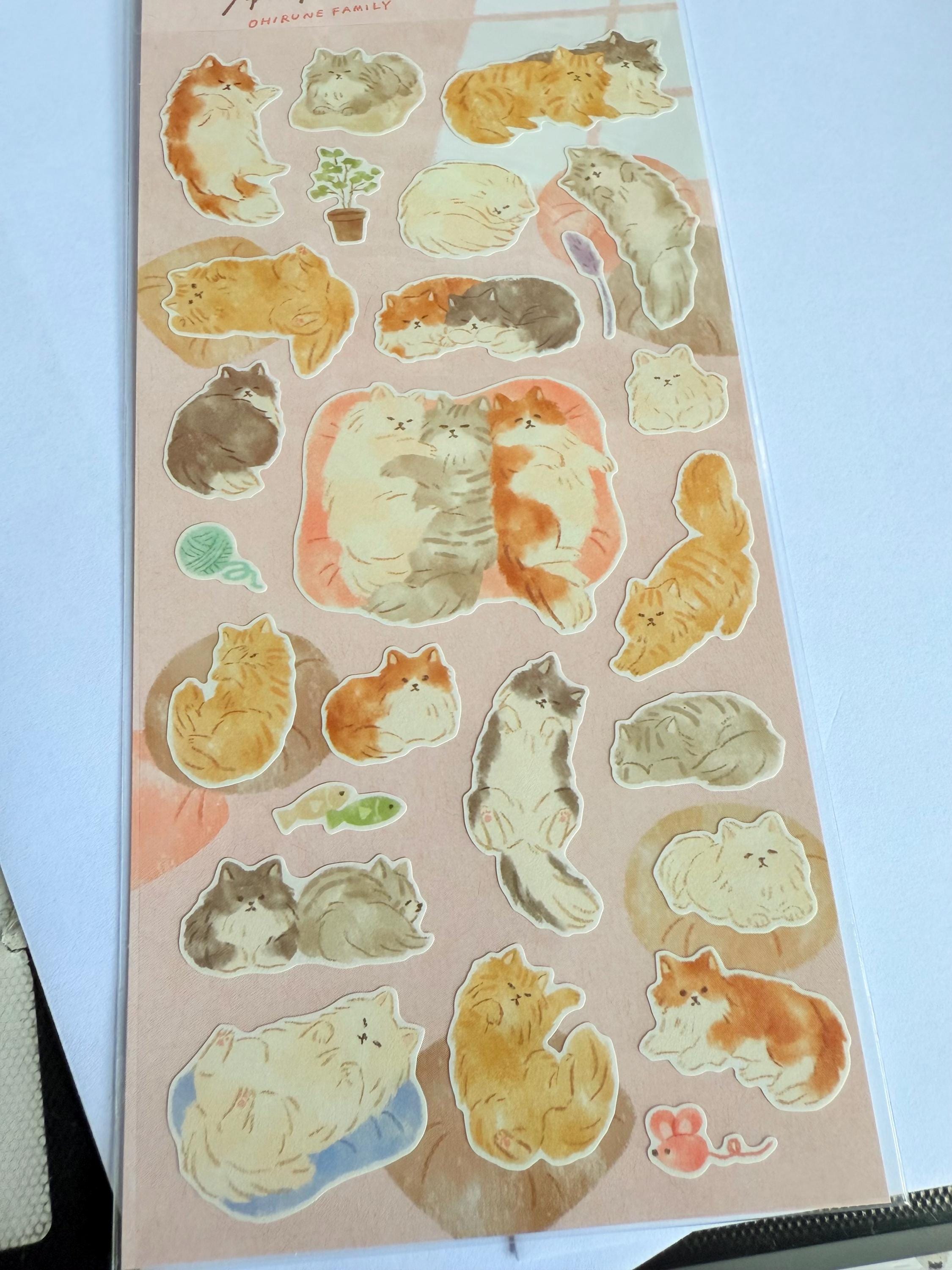 Black Cat Sticker Sheet / Kitty Sticker Set / Persian / Tabby / Cat ...