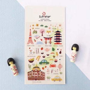 Suatelier Stickers | Daily in Tokyo｜Scrapbook Stickers | Sushi stickers |Planner stickers | Diary Stickers | Bullet | didistickers