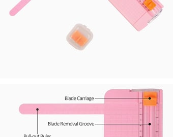 Mini Coupe-Papier Guillotine 15,2 Cm - Portable Antidérapant Pour Scrapbooking
