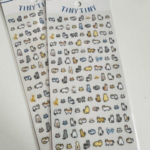 Naklejki z małymi kotkami | Kawaii zwierzęta | naklejki z kotkami | naklejki z naturą i zwierzętami | Kawaii zwierzęta | naklejki do planera | rękodzieło | BUJO