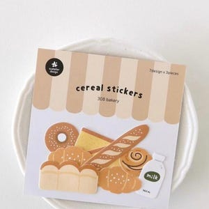 NEW Suatelier bakery, bread stickers, cake stickers, food stickers, I love bread, planner, journaling stickers