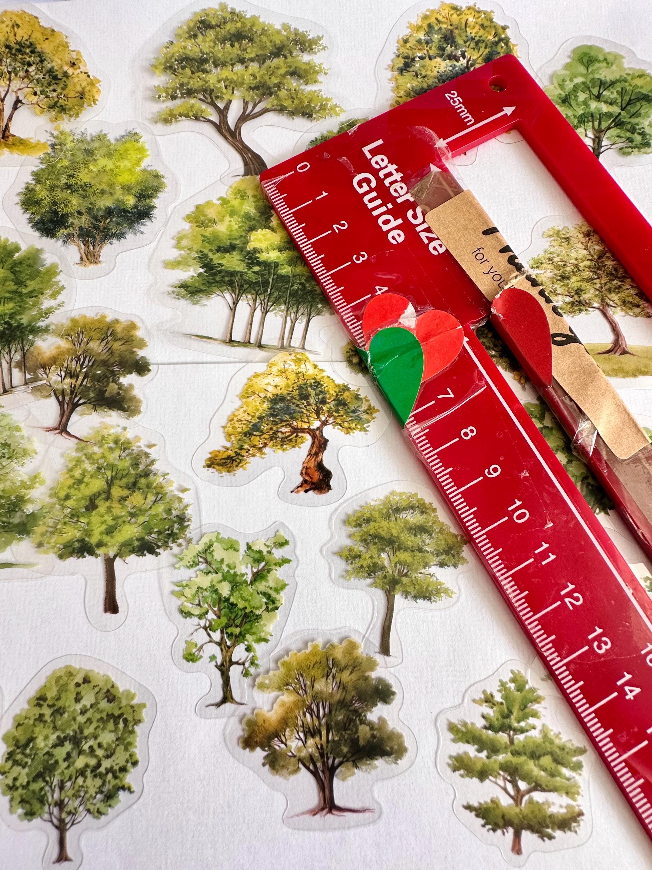 Tree Stickers|forest|woodland Sticker|tree Lumberjack Sticker| Planner ...
