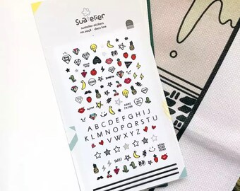 Tiny / Mini / nagel / telefoon / stickervellen - verschillende ontwerpen beschikbaar - nagelstickers - Suatelier