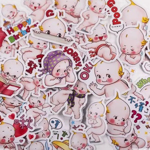Niedliche Kewpie Kind Aufkleber / Baby / vintage / Kind / Bastelbedarf / Kind Aufkleber