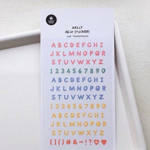 Pegatinas de letras holográficas de arcoíris / bullet journal, pegatinas de letras / calcomanías / pegatinas de palabras - Suatelier handwriting