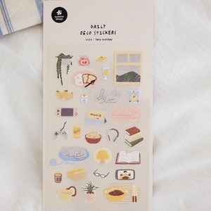 NUOVO lazy Sunday / cibo / blog / bullet journal / stile di vita parigino / adesivi da viaggio / adesivi per diario / adesivi per journaling / nuovo Suatelier