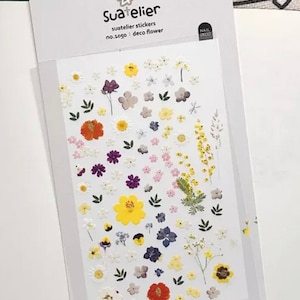 Foglio di adesivi floreali minuscoli - fiori decorativi, adesivi floreali, adesivi floreali per unghie - adesivi artigianali minuscoli - suatelier